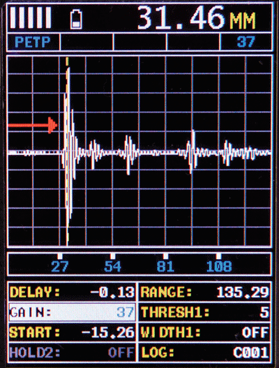 CG100 Pulse Echo Temp Comp Mode