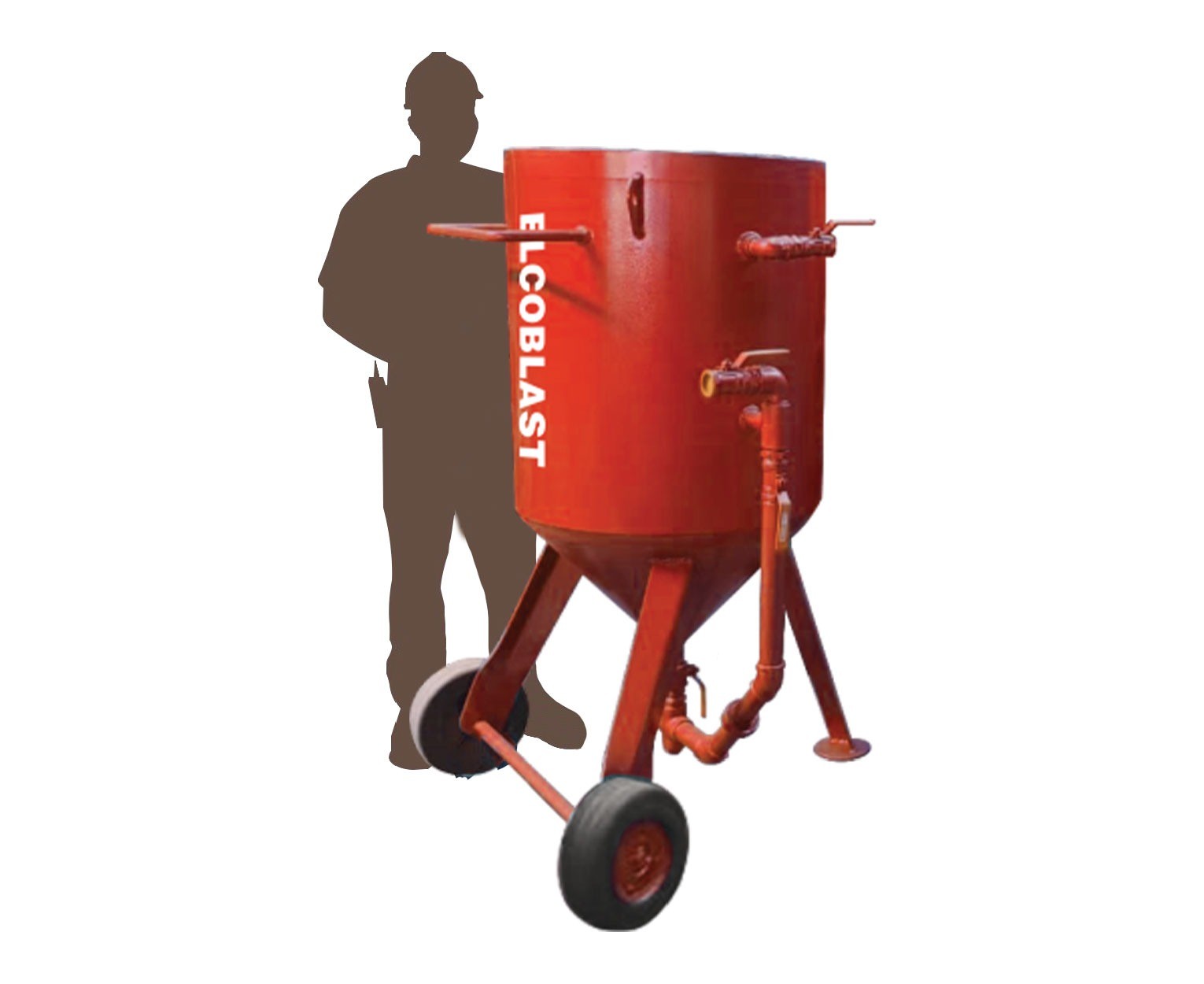orange portable 600 lbs sandpot made in indonesia